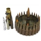 Trench Art Bullet Ashtray - Vietnam Era.