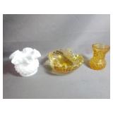 Genuine Venetian Glass Bubble Clam Shell Ashtray