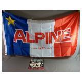 New Alpine Flag Measures Approximately 53" X  9"
