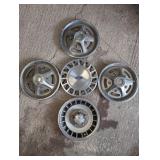 4 Ford Motor Company Hub Caps, Three 16" and One