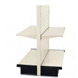 2 Double Sided Gondola Shelf Units