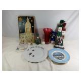 Christmas Lot Includes Santa Stocking Fireplace