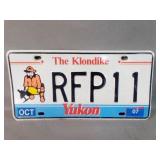 The Klondike YUKON License Plate