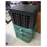 5-Shelf Black Resin Storage Unit incl. Legs and