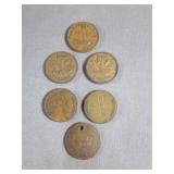 1941 Newfoundland 1 Cent, 1945 & 1960 Canadian 1