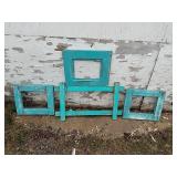 4 Handmade Window Frames Can be hung HandPainted