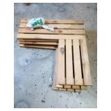 Five Wooden Pieces with Hardware Possibly Makes a