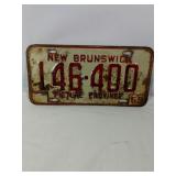1969 New Brunswick License Plate