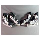 Two Pairs of Youths Snakes Size 3 RBK & BAUER