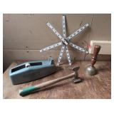 Vintage Items feat. 72" Folding Wood Ruler & Brass