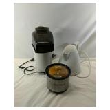 Kitchen Lot Includes Popcorn Popper, Electric