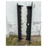 2 Black Wooden Shelves Measures Approximately