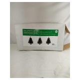 3 Pre-Lit Decorative Lawn Trees They Measures