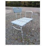 Three Piece Folding Transfer Bench, Grey