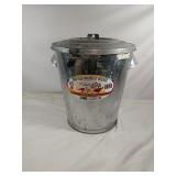 Galvanized Pail For Bird Seed 5 GAL Raccoon