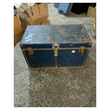Metal Trunk Measures Approximately 36"L X 20" W