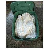 Tote With Lid Full Of Placemats, Tablecloths And