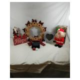 Christmas Lot Includes Vintage Walking Santa (