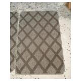 Set of 2 Entrance Way Carpets ( Matching ) and a
