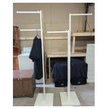 Two 6ft Adjustable Metal Racks