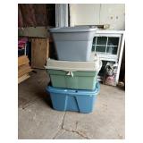3 Totes With Lids ( S,M,L )