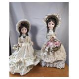 Two Bradley Dolls Mary & Robin Measure 14" and