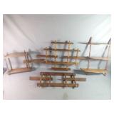 Vintage Style Wooden Display Shelves Measure From