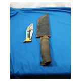 Vintage Knife With Sheath Plus A Stainless Steel