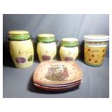 Set of 3 Cannisters with MCS Java Lidded