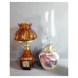 Vintage Style Oil Lamps Measure From 11"- 13.5"