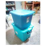 Two Lidded Storage Totes