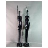 Folk Art Style Figurines Measure 29" Height