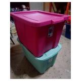 Two Lidded Storage Totes