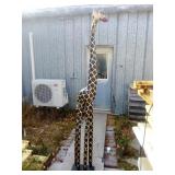 Decorative Tall 2 Piece Wooden Giraffe Measures
