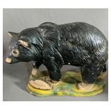 Vintage Chalkware Plaster Canada Black Bear