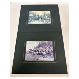 Vintage FOX HUNT Scene art print ï¿½Gone Awayï¿½ and