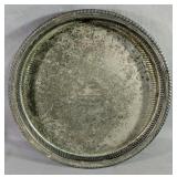 1961 Silver Tray Measures Approximately 15"In