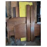 Vintage Solid Wood Double Bedframe 56"