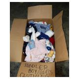 Box Of Unsearched Girls/ Boys Clothes ( Toddler