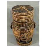 Unique Curved Wooden Storage Container