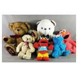 Teddy Bears, Talking Elmo ( Works) And Elmo