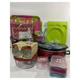 Kitchen lot, including Casserole Crock Slow