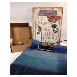 As New scarf from Penningtonï¿½s, Alarm clock and