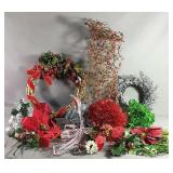 Xmas Lot Includes Garland, Wreaths And More
