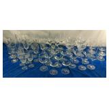 Glass Ware Lot Includes Princess House Etched