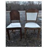 Vintage Art Deco Chairs with Uniquely Patterned