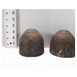 Antique Iron Door Stoppers 3in Tall