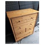 Stunning Wood Dresser, Missing One Knob, 36" x