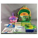 School Lot Includes Backpack, Learning Books And