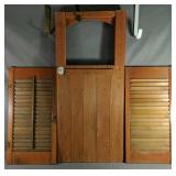 Wooden Lot Includes Set Of Shutters And A Small